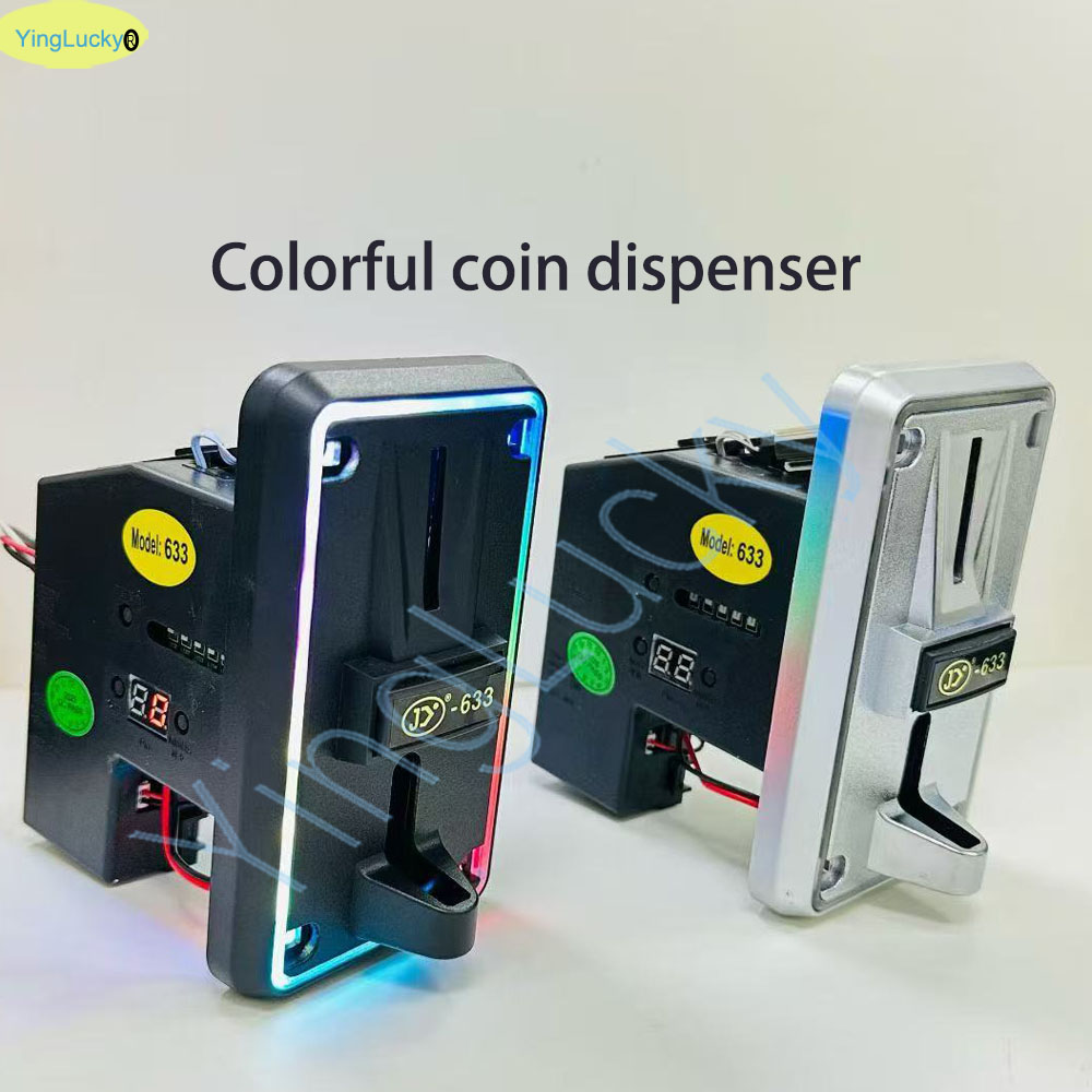 Colorful LED Multi Coin Accept - Coin Pusher Machine recension och pris