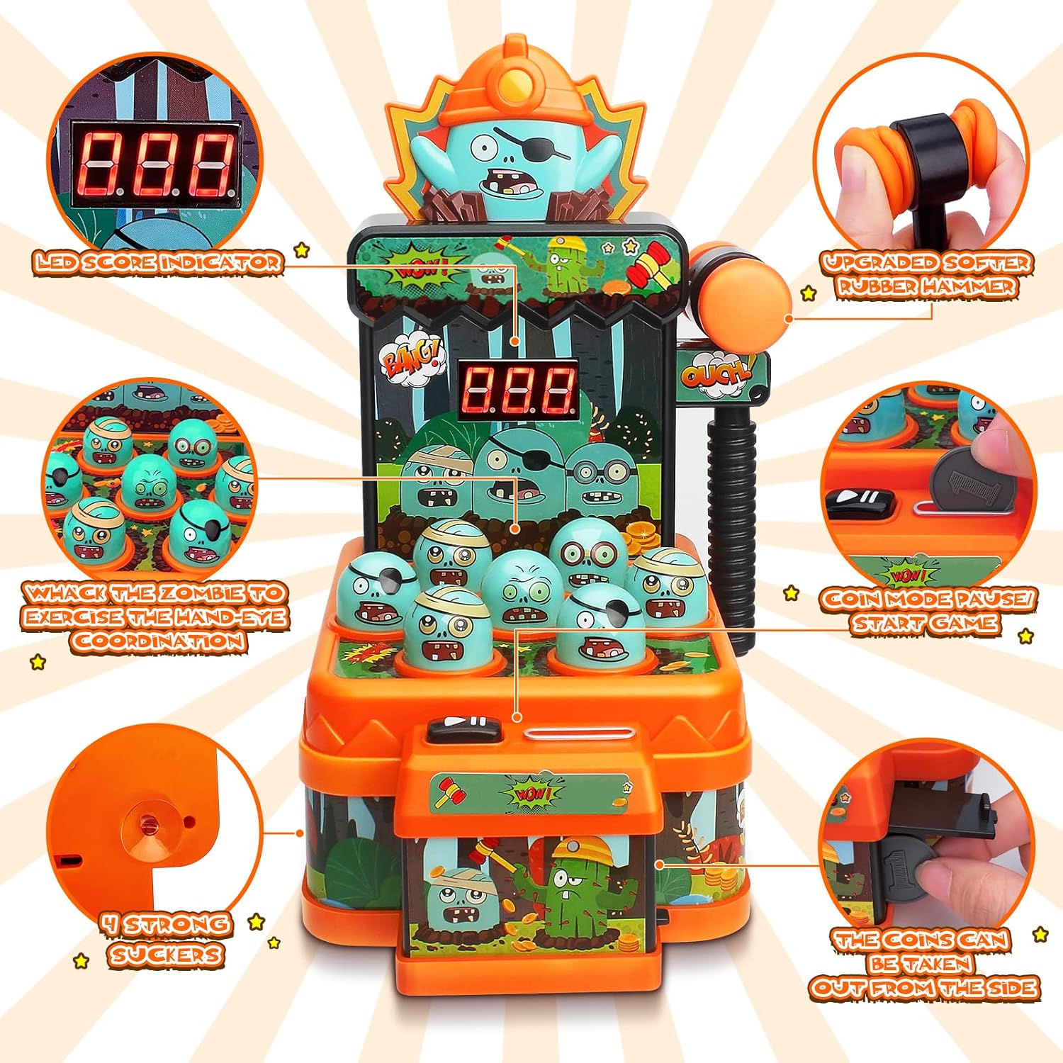 Arcade Game Toys Whack Game Mo - Whack A Mole Arcade recension och pris
