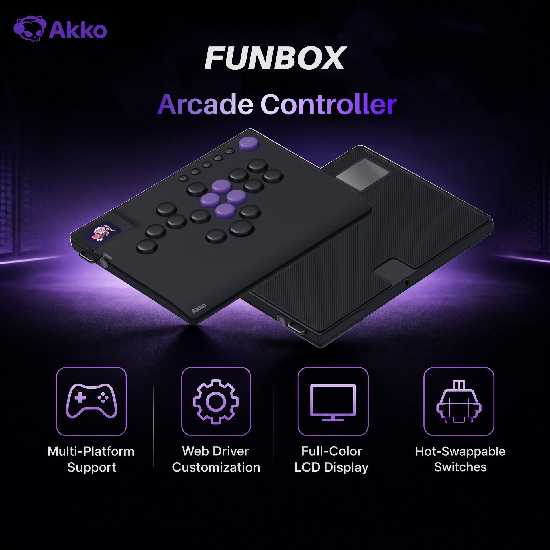 Akko FUNBOX Magnetic Leverless - Arcade No recension och pris